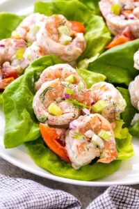 prawns gem lettuce prawns gem lettuce